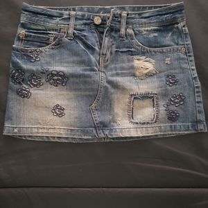 Mini Skirt Jeans- EUC